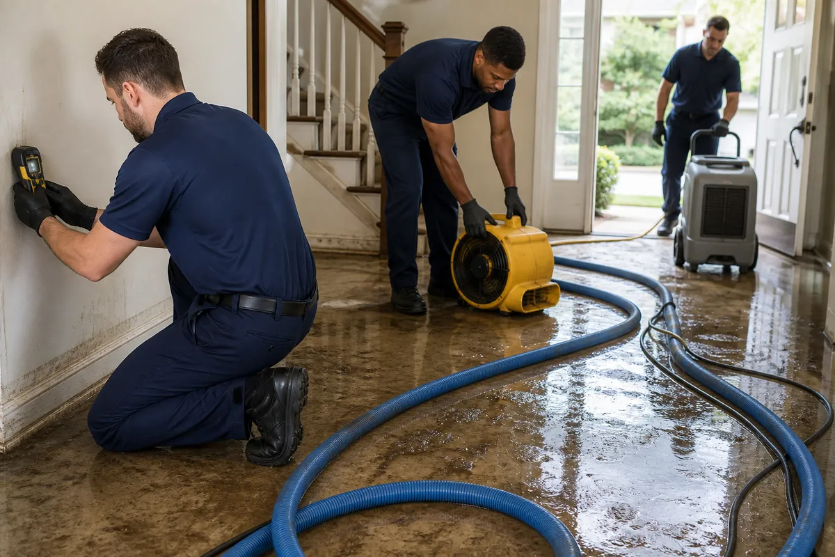 DryMark Restoration Poway crew at work in Poway, CA